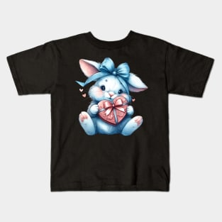 Cute Bunny Valentine's Day Kids T-Shirt